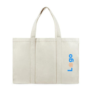 Borsa spesa maxi VINGA Hilo in canvas riciclato - personalizzabile con logo