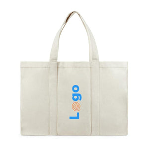 Borsa spesa maxi VINGA Hilo in canvas riciclato - personalizzabile con logo