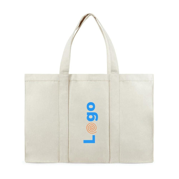 Borsa spesa maxi VINGA Hilo in canvas riciclato - personalizzabile con logo
