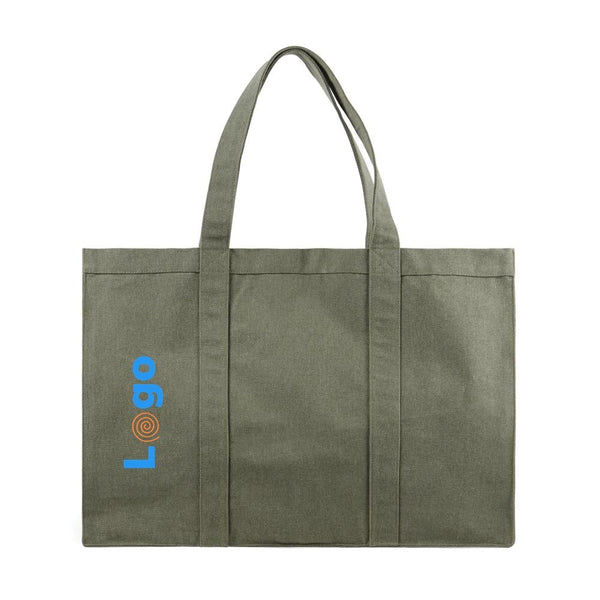 Borsa spesa maxi VINGA Hilo in canvas riciclato - personalizzabile con logo