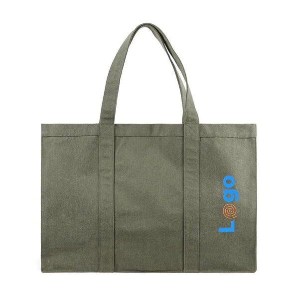 Borsa spesa maxi VINGA Hilo in canvas riciclato - personalizzabile con logo