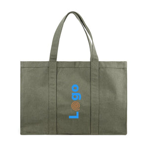 Borsa spesa maxi VINGA Hilo in canvas riciclato - personalizzabile con logo