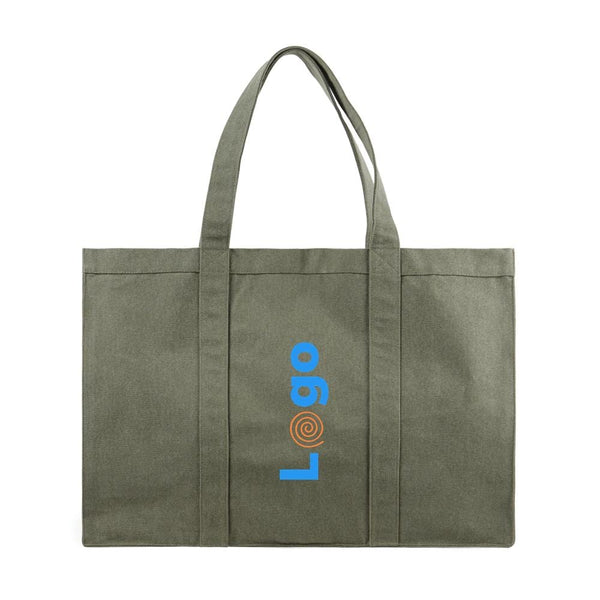 Borsa spesa maxi VINGA Hilo in canvas riciclato - personalizzabile con logo