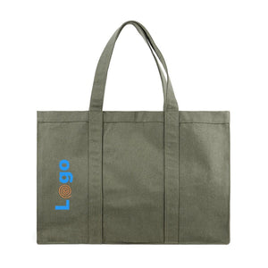 Borsa spesa maxi VINGA Hilo in canvas riciclato - personalizzabile con logo