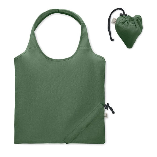 Borsa spesa pieghevole 140 gr Eco Colorata verde - personalizzabile con logo