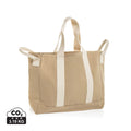 Borsa spiaggia BEAU in rCanvas AWARE™ 400gm2 beige - personalizzabile con logo
