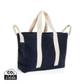 Borsa spiaggia BEAU in rCanvas AWARE™ 400gm2 blu navy - personalizzabile con logo