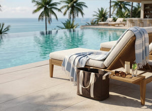 Borsa spiaggia BEAU in rCanvas AWARE™ 400gm2 - personalizzabile con logo