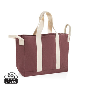 Borsa spiaggia BEAU in rCanvas AWARE™ 400gm2 maroon - personalizzabile con logo