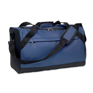 Borsa sport RPET 600D blu - personalizzabile con logo