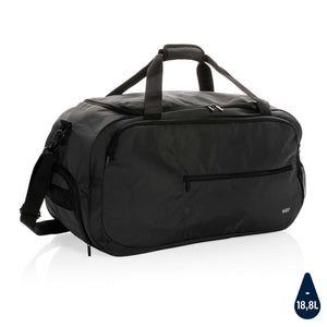 Borsa sport RPET Swiss Peak AWARE™ nero - personalizzabile con logo