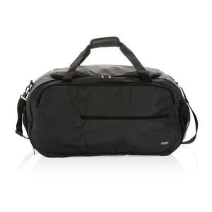 Borsa sport RPET Swiss Peak AWARE™ nero - personalizzabile con logo