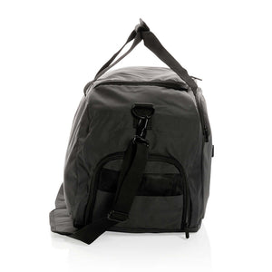 Borsa sport RPET Swiss Peak AWARE™ nero - personalizzabile con logo