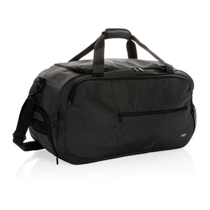 Borsa sport RPET Swiss Peak AWARE™ nero - personalizzabile con logo