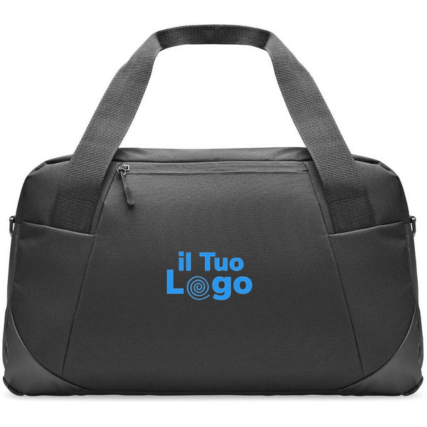 Borsa sportiva 300D ripstop Nero - personalizzabile con logo