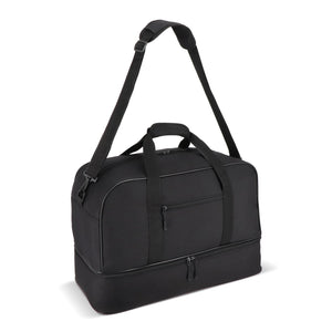 Borsa sportiva e da viaggio in R-PET 600D 55,5 x 25 x 36 cm 50 L Nero - personalizzabile con logo