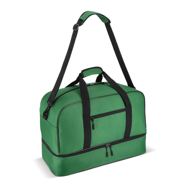 Borsa sportiva e da viaggio in R-PET 600D 55,5 x 25 x 36 cm 50 L Verde - personalizzabile con logo