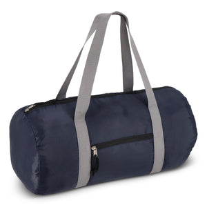 Borsa sportiva e da viaggio leggera in R-PET 190T 48 x 23 x 23 cm 20 L blu navy - personalizzabile con logo