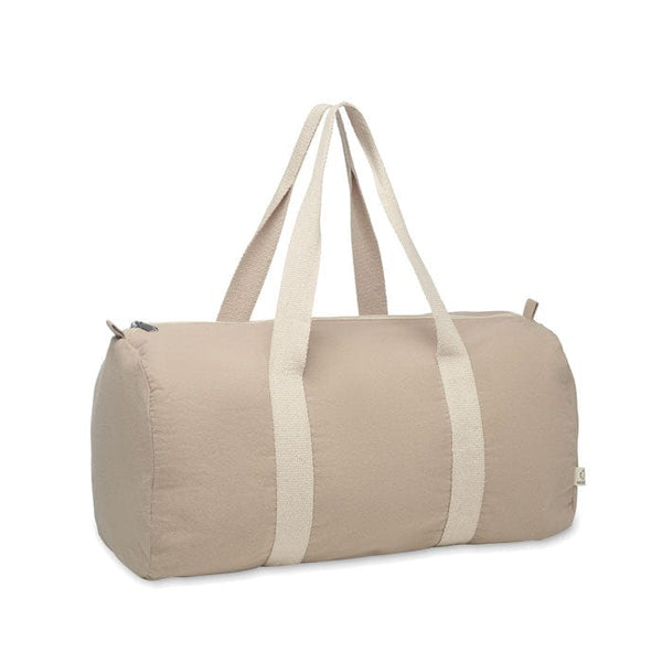 Borsa sportiva in cotone riciclato kaki - personalizzabile con logo