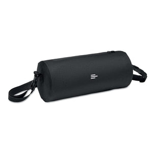 Borsa sportiva in RPET 300D Nero - personalizzabile con logo