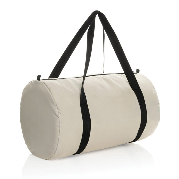 Borsa sportiva pieghevole Dillon AWARE™ RPET bianco - personalizzabile con logo