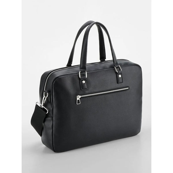 Borsa Tailored Luxe Briefcase nero - personalizzabile con logo