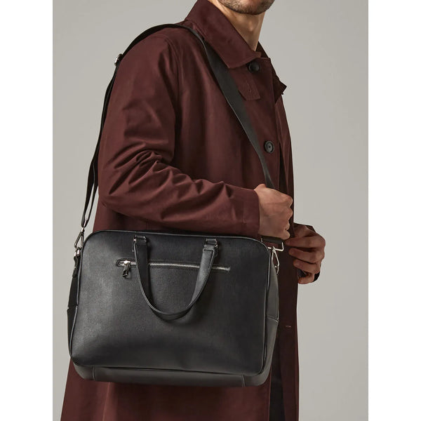 Borsa Tailored Luxe Briefcase nero - personalizzabile con logo