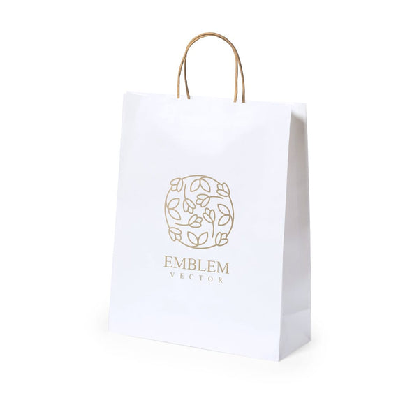 Borsa Taurel bianco - personalizzabile con logo