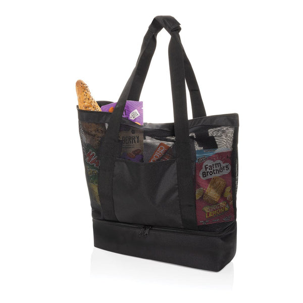 Borsa termica 2 in 1 Iqlo in rPET Aware™ nero - personalizzabile con logo