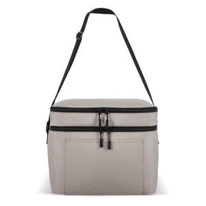 Borsa termica a doppio scomparto in R-PET 600D 30 x 20 x 24 cm 12 L - personalizzabile con logo