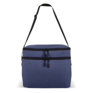 Borsa termica a doppio scomparto in R-PET 600D 30 x 20 x 24 cm 12 L - personalizzabile con logo