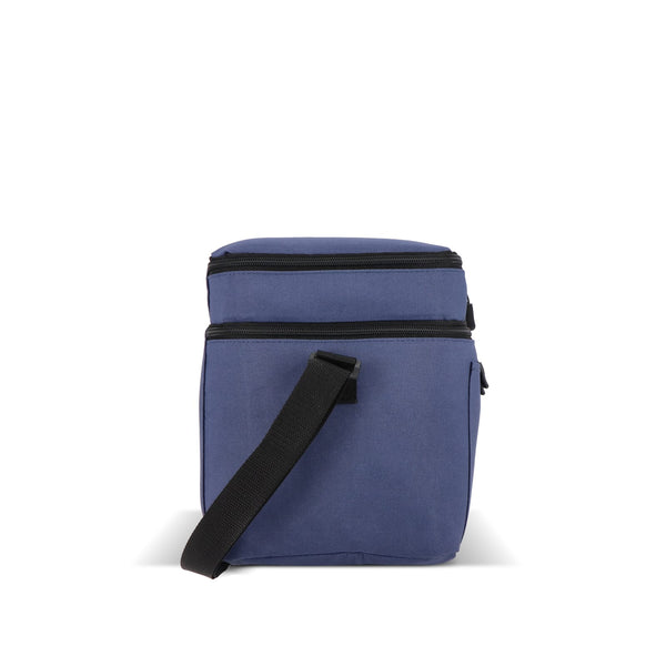 Borsa termica a doppio scomparto in R-PET 600D 30 x 20 x 24 cm 12 L - personalizzabile con logo