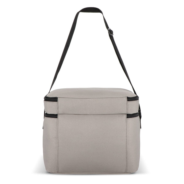 Borsa termica a doppio scomparto in R-PET 600D 30 x 20 x 24 cm 12 L - personalizzabile con logo