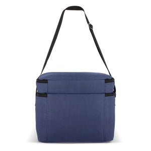 Borsa termica a doppio scomparto in R-PET 600D 30 x 20 x 24 cm 12 L - personalizzabile con logo
