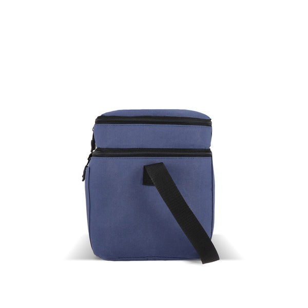 Borsa termica a doppio scomparto in R-PET 600D 30 x 20 x 24 cm 12 L - personalizzabile con logo