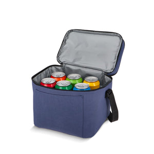 Borsa termica a doppio scomparto in R-PET 600D 30 x 20 x 24 cm 12 L - personalizzabile con logo