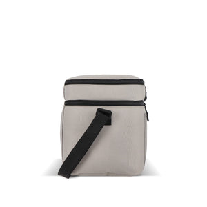 Borsa termica a doppio scomparto in R-PET 600D 30 x 20 x 24 cm 12 L - personalizzabile con logo