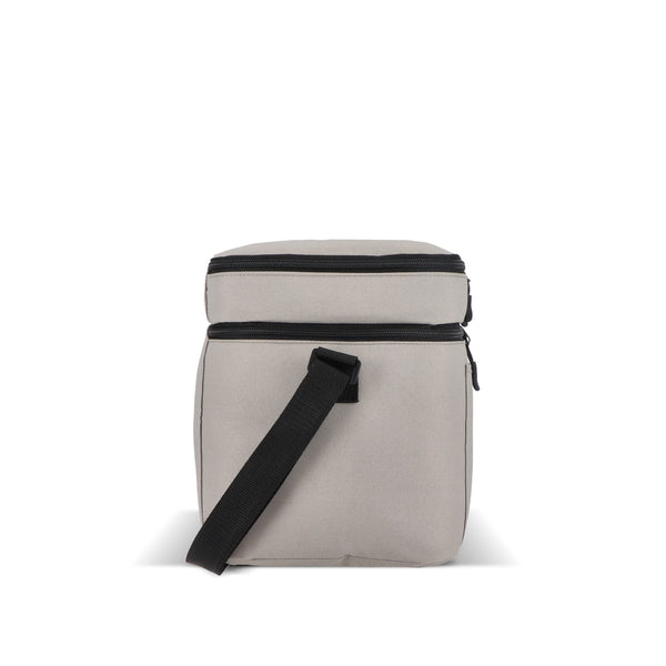 Borsa termica a doppio scomparto in R-PET 600D 30 x 20 x 24 cm 12 L - personalizzabile con logo