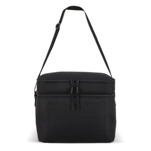 Borsa termica a doppio scomparto in R-PET 600D 30 x 20 x 24 cm 12 L - personalizzabile con logo