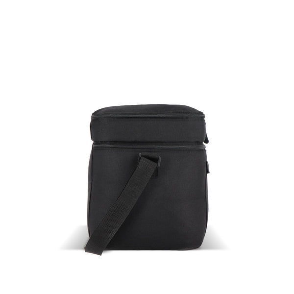 Borsa termica a doppio scomparto in R-PET 600D 30 x 20 x 24 cm 12 L - personalizzabile con logo