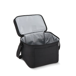 Borsa termica a doppio scomparto in R-PET 600D 30 x 20 x 24 cm 12 L - personalizzabile con logo