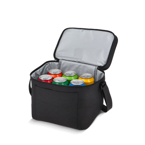 Borsa termica a doppio scomparto in R-PET 600D 30 x 20 x 24 cm 12 L - personalizzabile con logo
