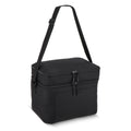 Borsa termica a doppio scomparto in R-PET 600D 30 x 20 x 24 cm 12 L Nero - personalizzabile con logo