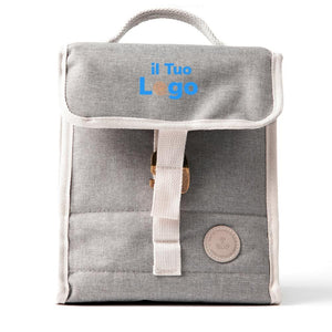 Borsa termica da viaggio in RPET VINGA Sortino grigio - personalizzabile con logo