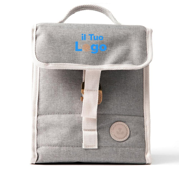 Borsa termica da viaggio in RPET VINGA Sortino grigio - personalizzabile con logo