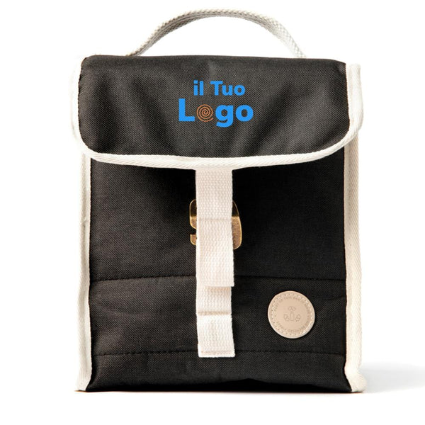 Borsa termica da viaggio in RPET VINGA Sortino nero - personalizzabile con logo