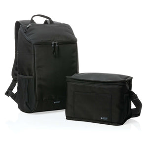 Borsa termica deluxe 1200D Swiss Peak AWARE™ nero - personalizzabile con logo