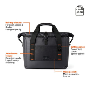 Borsa termica idrorepellente Nordic Drift RCS 22L nero - personalizzabile con logo