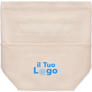 Borsa termica in cotone Eco beige - personalizzabile con logo