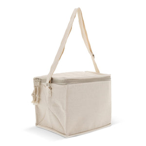 Borsa termica in cotone quadrata 122x18x18cm beige - personalizzabile con logo